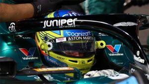 阿隆索试驾阿斯顿马丁F1新赛车，转向和换挡仍有问题！