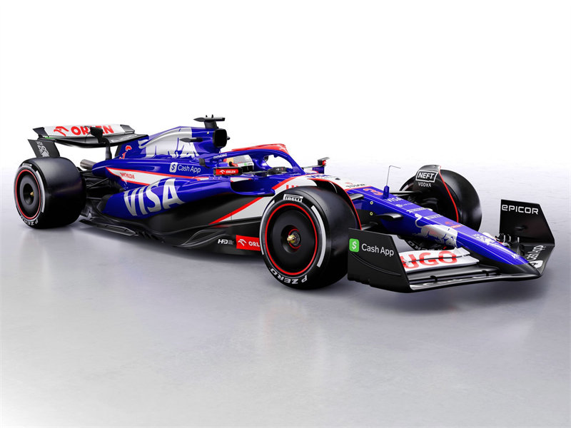 小红牛F1车队2024赛季新款赛车VCARB01。