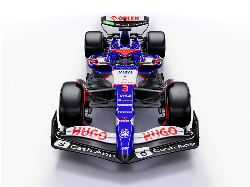 小红牛F1车队2024赛季新款赛车VCARB01。